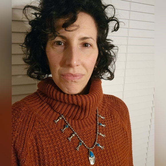 Arthur Pepper ART Faux Turquoise Bear Paw Necklace Clip Earring Set - Picture 3 of 11